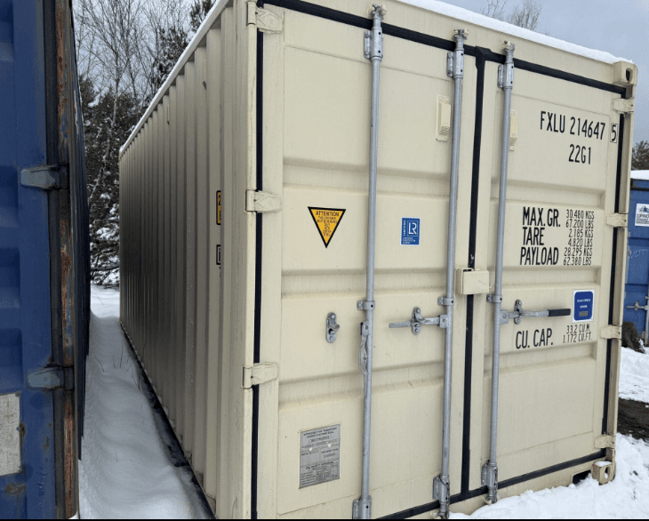 20 x 8 x 8.5 New Beige Shipping / Storage Container