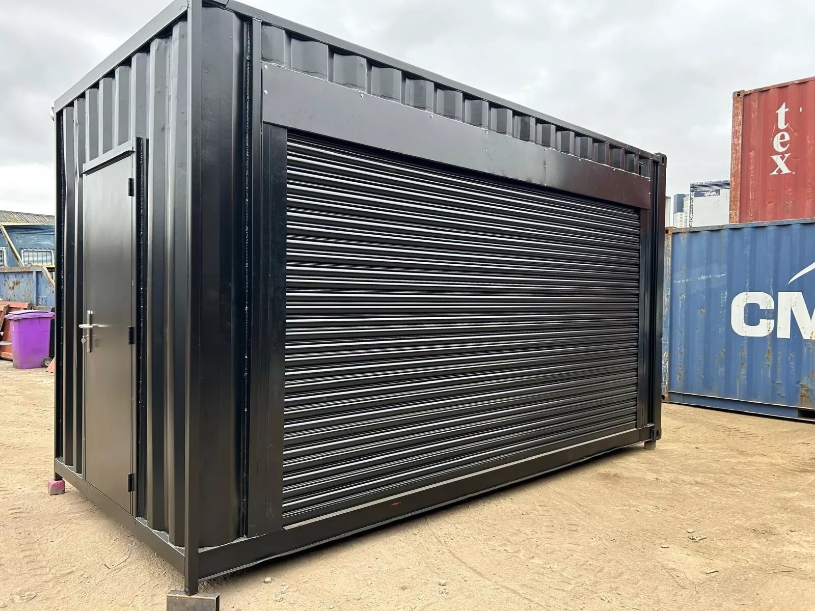 20ft Electrified Roll-Up Door Container
