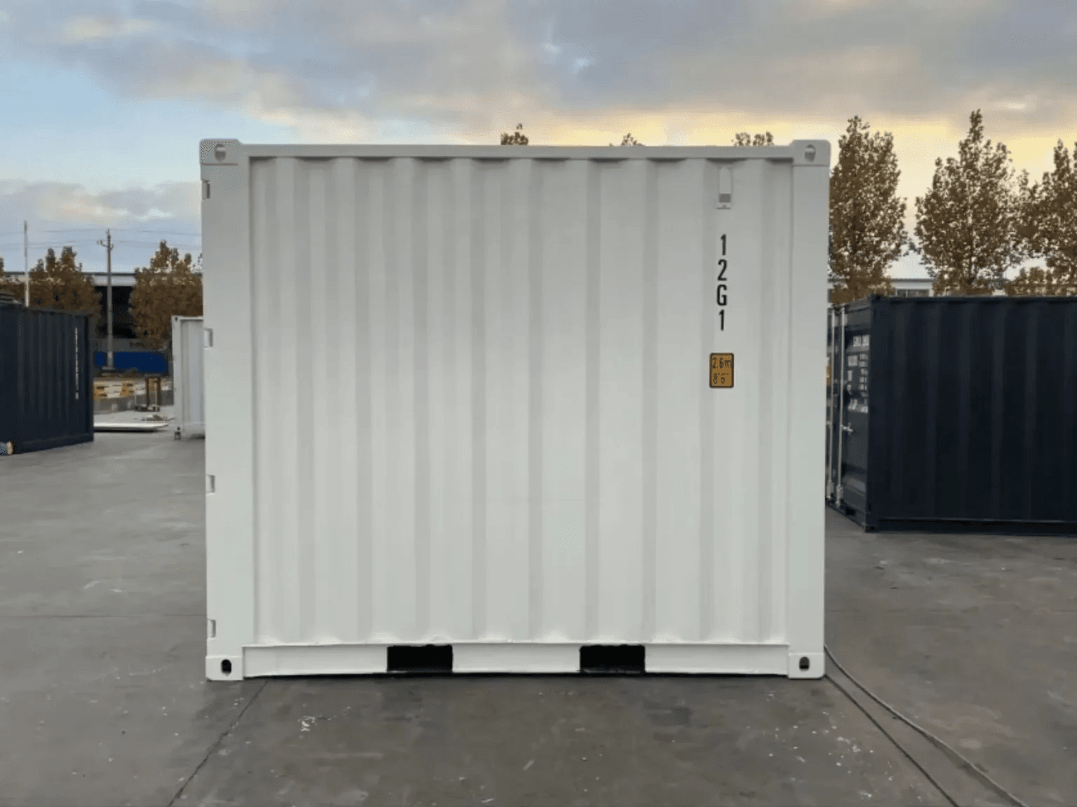 10 ft High Cube Shipping Containers White (New) - Image 2