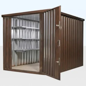Wood-Effect Flat-Pack Storage Cabin (2m x 2.1m)