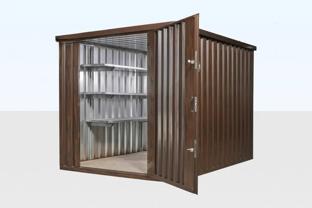 Wood-Effect Flat-Pack Storage Cabin (2m x 2.1m)