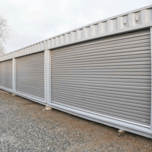 40ft Shipping Container with Triple Roll-Up Side Doors