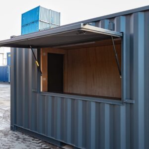 20ft Customised Container Kiosk – Fully Converted, Ready to Use for Sale