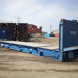 40-foot Flat Rack Shipping Container – Cargo-worthy for Sale