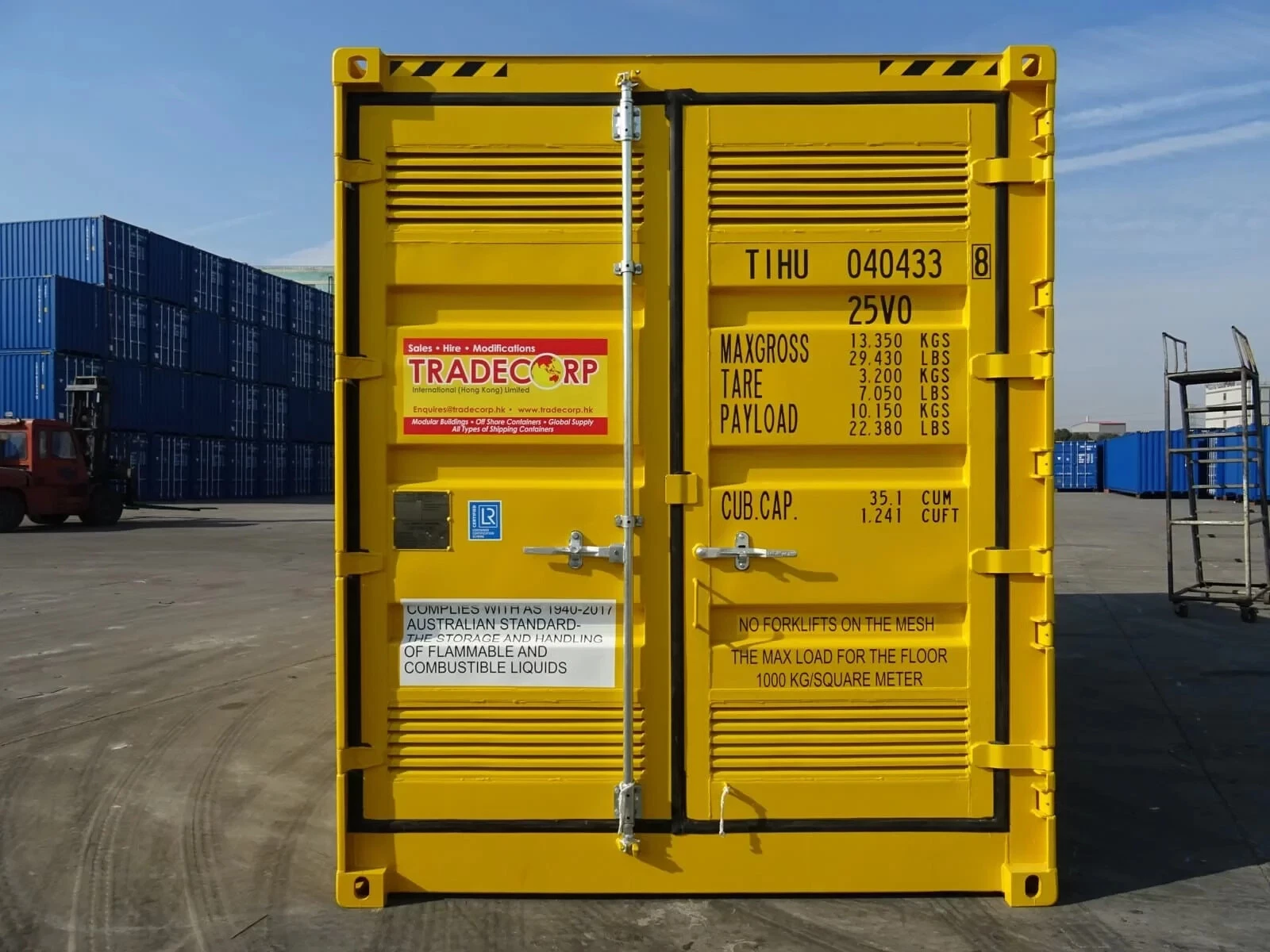 20ft dangerous goods shipping container for Sale - Image 2