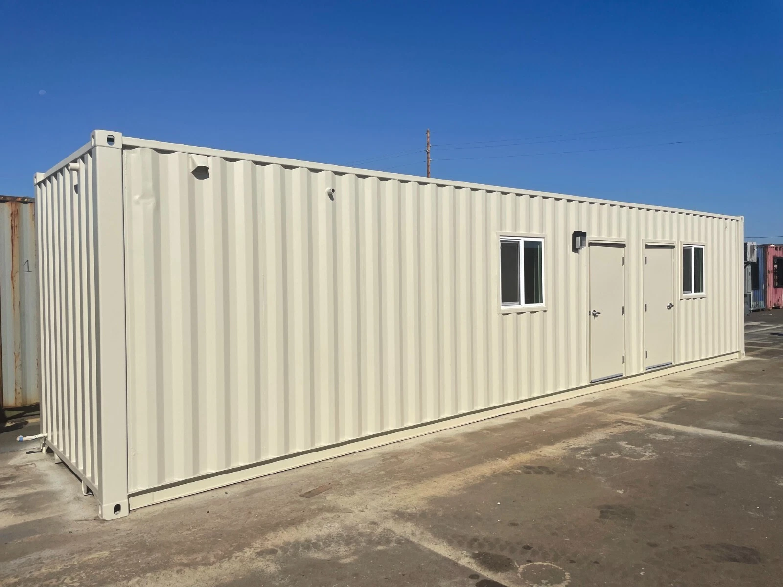 40ft Shipping Container Office with ADA Restroom for Sale - Image 2