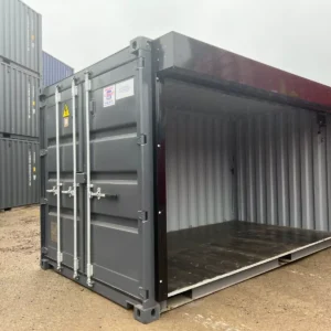 Shipping Container with Electrified Full Roll Up Side Opening for Sale