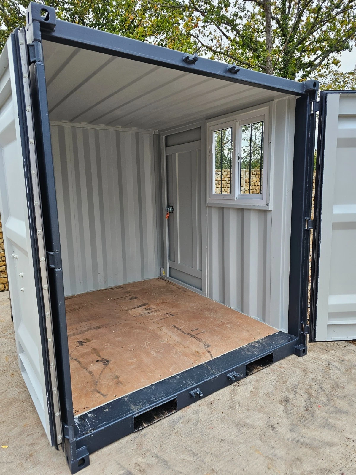 8′ Shipping Container Site Safe Lock Up Box Toolbox 8ft Workshop Shed Office for Sale - Image 7