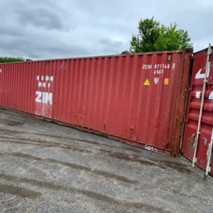 45ft Steel Shipping Containers Red for Sale