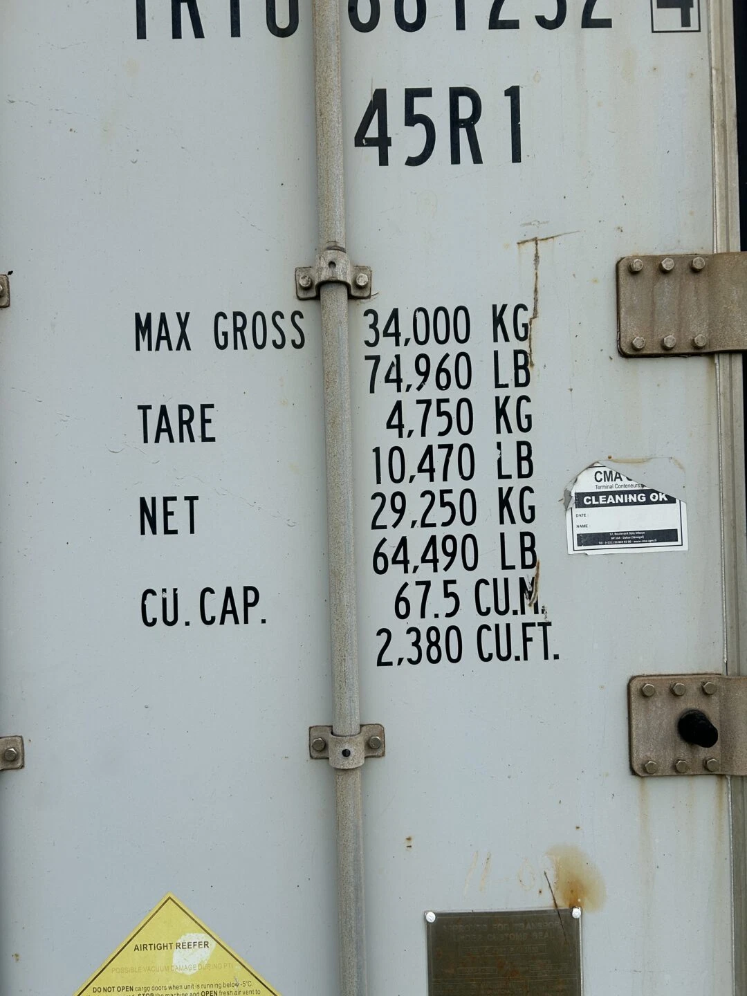 2009 40Ft High Cube Refrigerated Storage Container – CCR18757 for Sale - Image 3