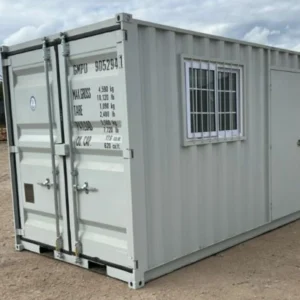 9ft Container Office complete with window and side door for Sale