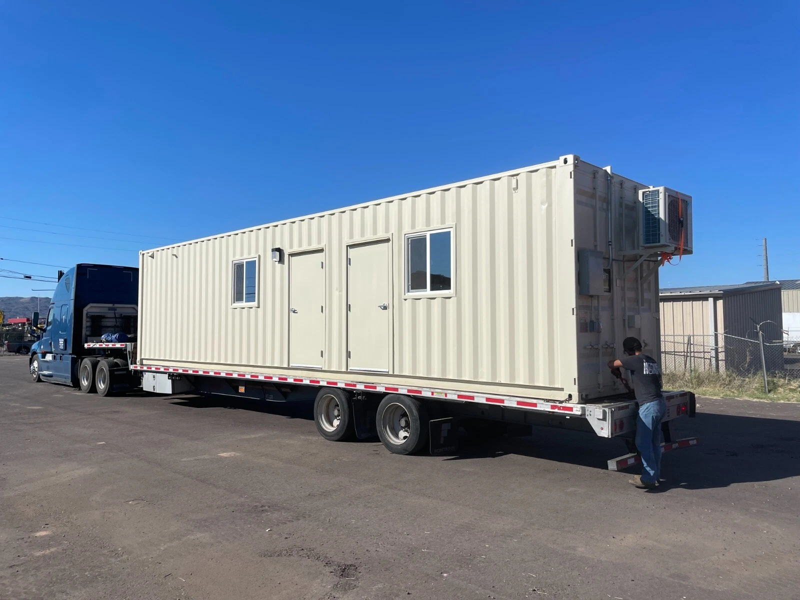40ft Shipping Container Office with ADA Restroom for Sale