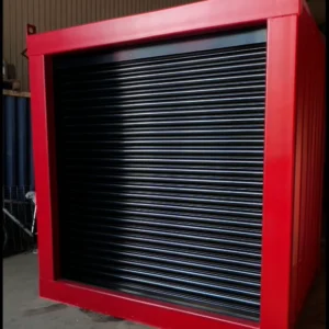 6ft Bespoke Roller Shuttered Shipping Container | Secure  Motorized Coiling Door for Sale