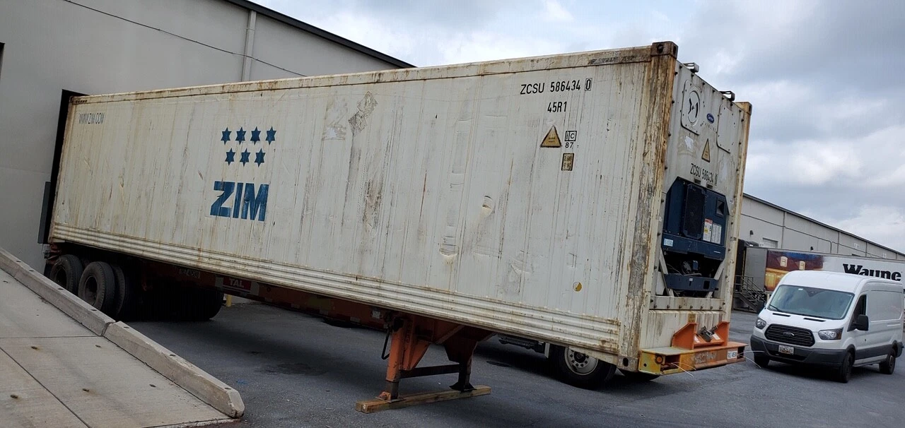 40ft High Cube Reefer Container–Wind & Water Tight, Non-Working For Sale - Image 4