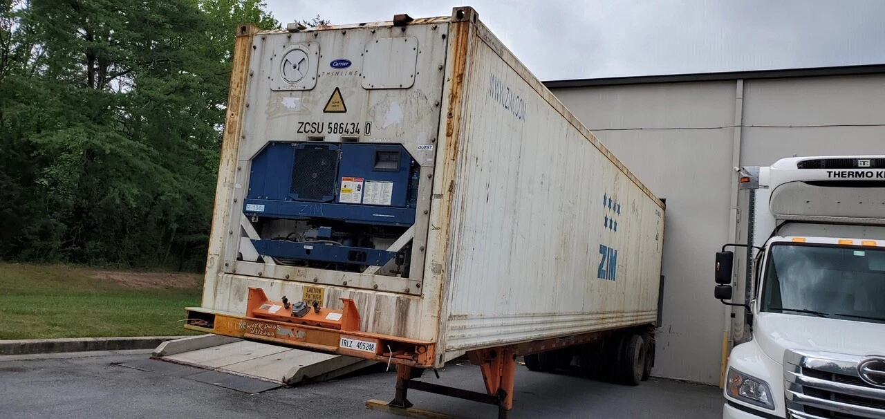 40ft High Cube Reefer Container–Wind & Water Tight, Non-Working For Sale - Image 3