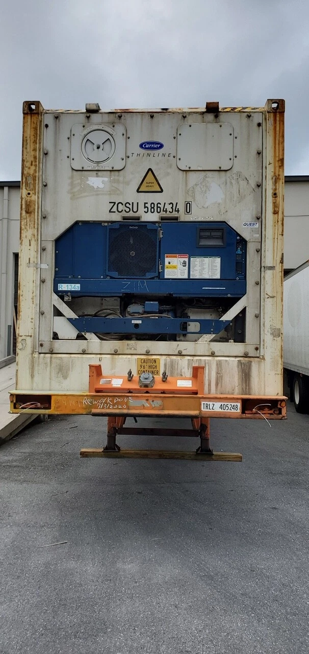 40ft High Cube Reefer Container–Wind & Water Tight, Non-Working For Sale - Image 2