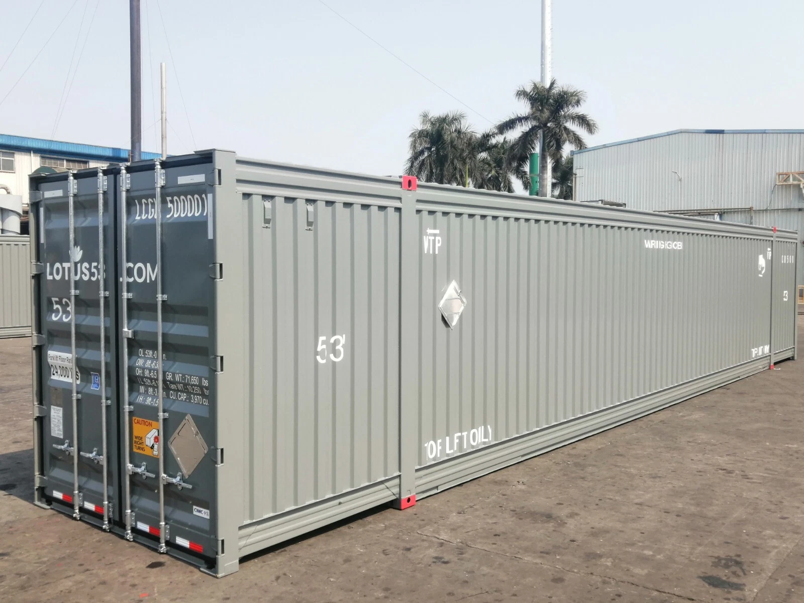 53-foot High Cube Shipping Container – One-Trip for Sale