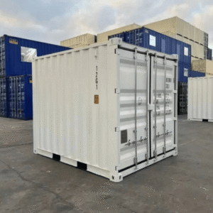10 ft High Cube Shipping Containers White (New)